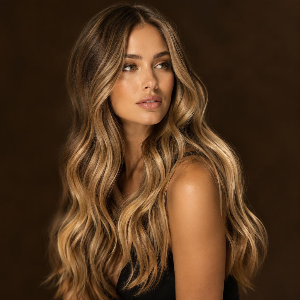 Beach wave balayage